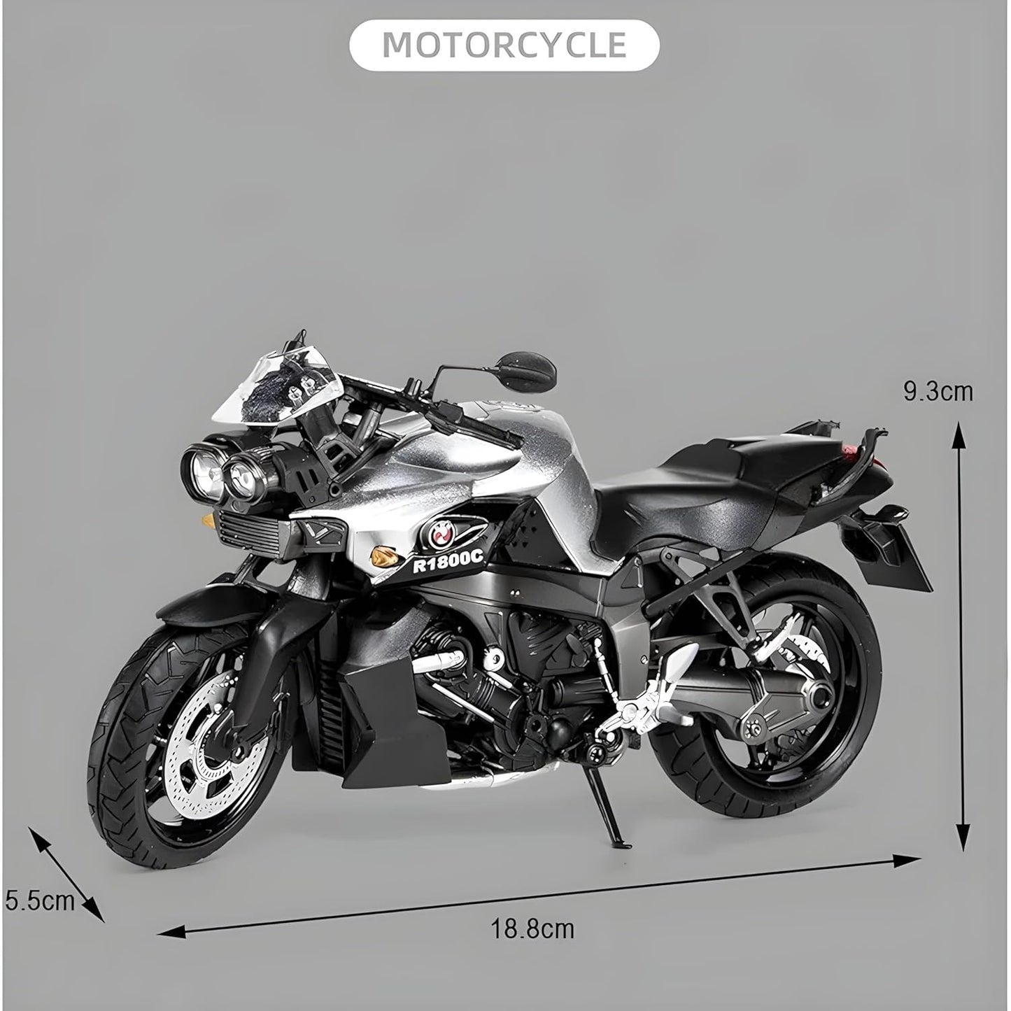 Bmw R1800c 1:18 Diecast Scale Model Car