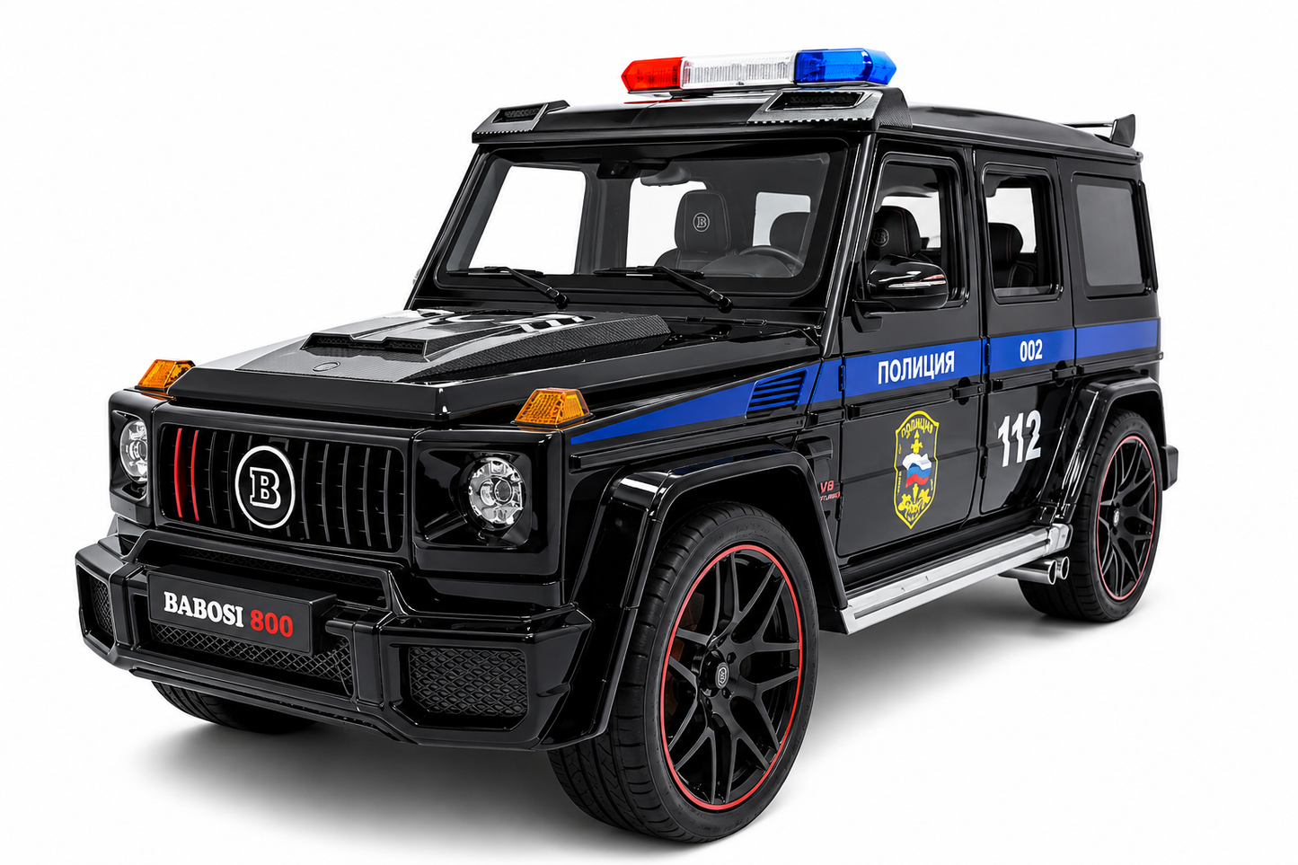 Mercedes-Benz G-Wagon Brabus police 1:18 diecast scale model car