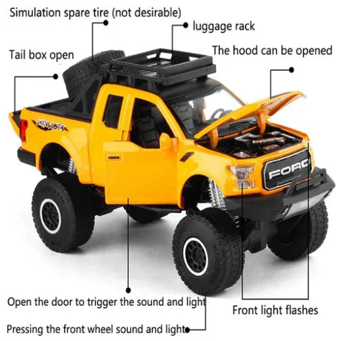 Ford Raptor F-150 Suv 1:18 Diecast Scale Model Car