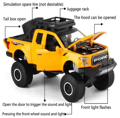 Ford Raptor F-150 Suv 1:18 Diecast Scale Model Car