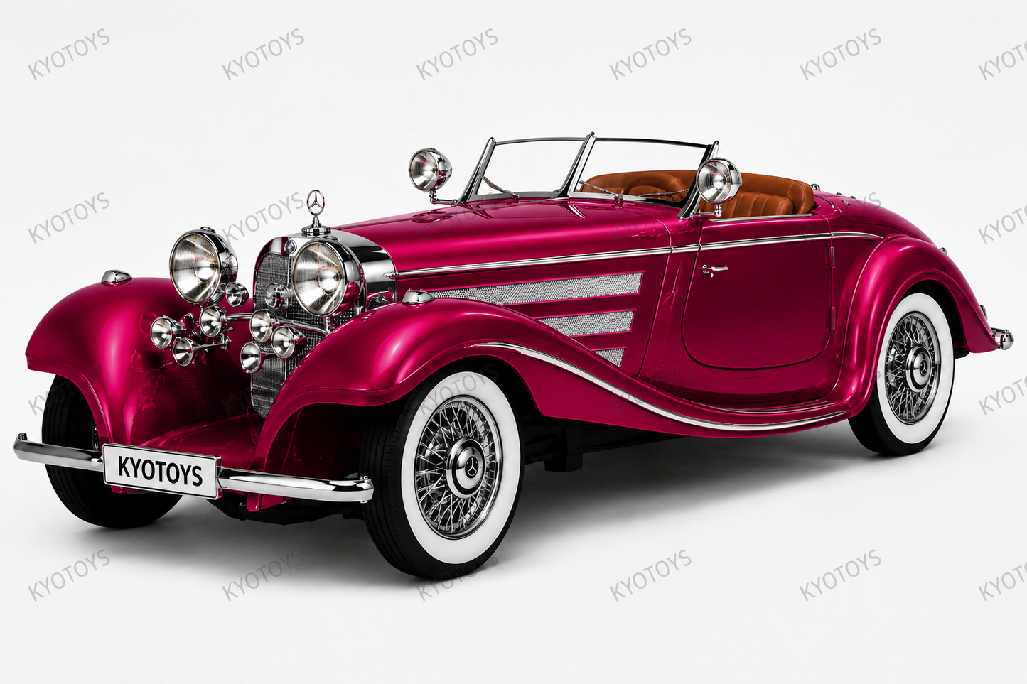 1936 Mercedes Benz 500K Vintage 1:24 Diecast Scale Model Car