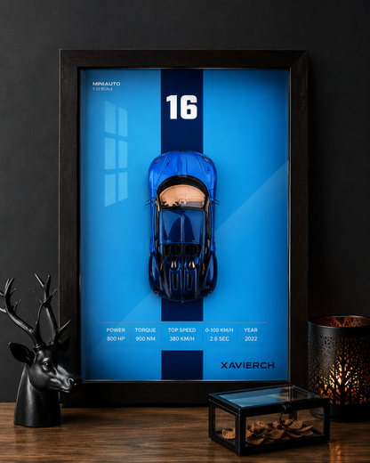 BUGATTI 3D Diecast Car Frame