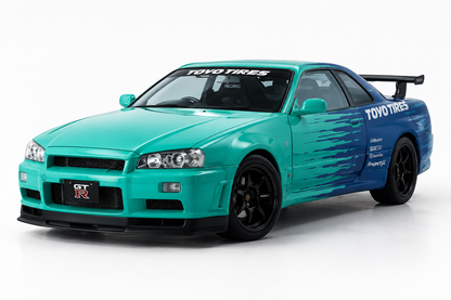Nissan Skyline GT-R R34 Sport Racing 1:18 Diecast Scale Model Car