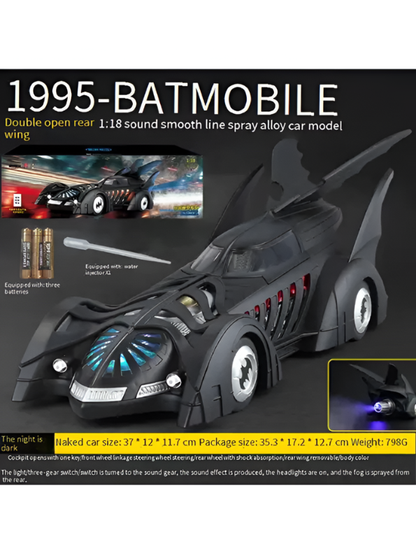 Authentic Batman Forever 1995 Batmobile 1:18 Diecast Scale Model Car