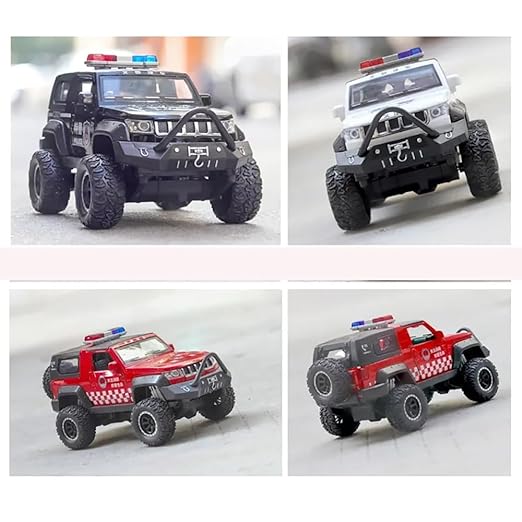 Jeep Police 1:24 Diecast Scale Model Car
