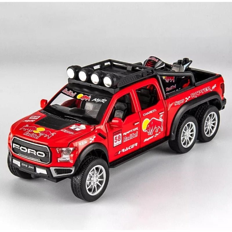 Ford Raptor Red Bull F150 1:18 Diecast Scale Model Car