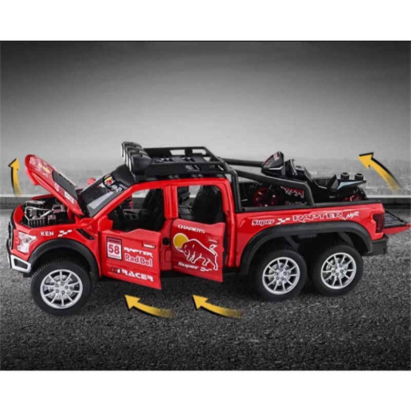 Ford Raptor Red Bull F150 1:18 Diecast Scale Model Car