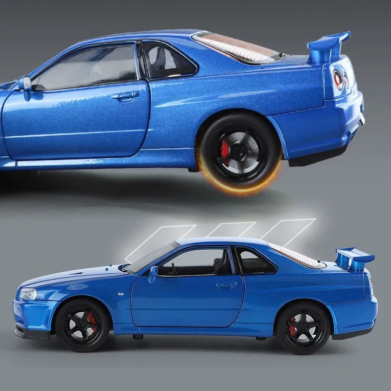 Nissan Skyline R34 GT-R 1:18 diecast scale model car