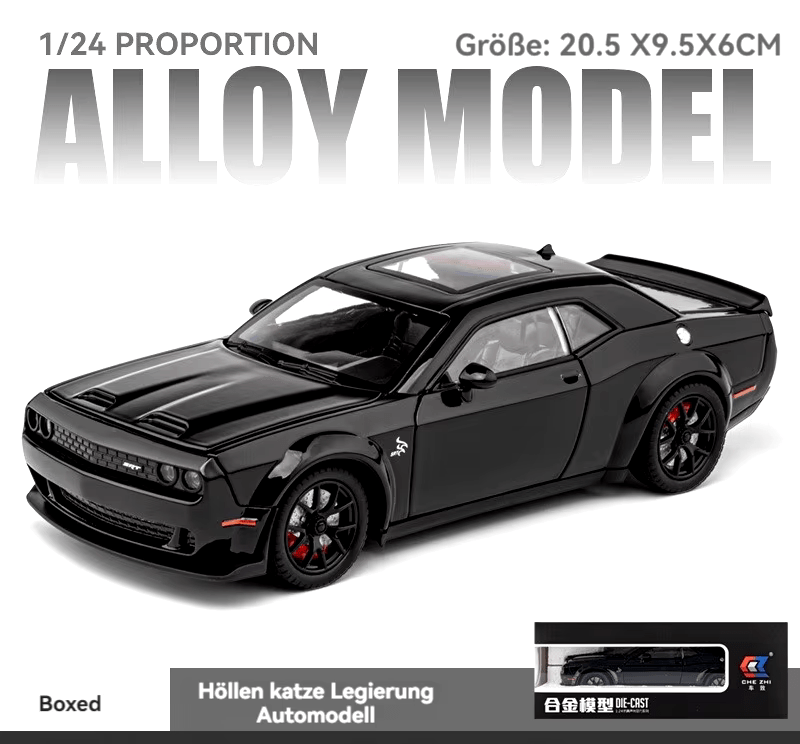 Dodge Challenger SRT Hellcat 1:18 Diecast Scale Model Car - Big Size