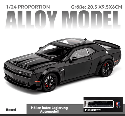Dodge Challenger SRT Hellcat 1:18 Diecast Scale Model Car - Big Size