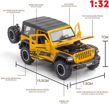Jeep Wrangler Rubicon Thar 1:18 Diecast Scale Model Car - Big Size