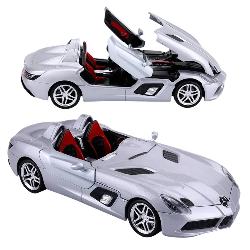 Mercedes-benz Slr Stirling Convertible Sports 1:18 Diecast Scale Model Car