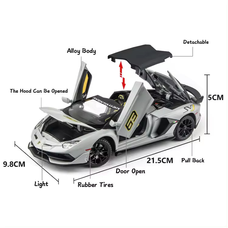 Lamborghini Svj-63 1:18 Diecast Scale Model Car