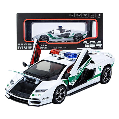 Lamborghini 800 Police 1:18 Diecast Scale Model Car