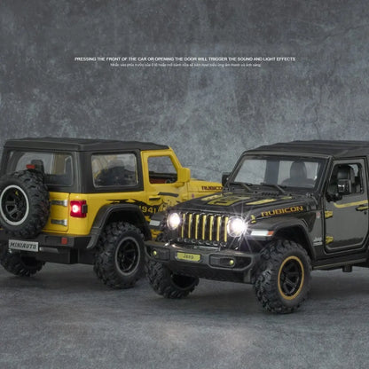 Jeep Wrangler Rubicon Thar 1:18 Diecast Scale Model Car - Big Size