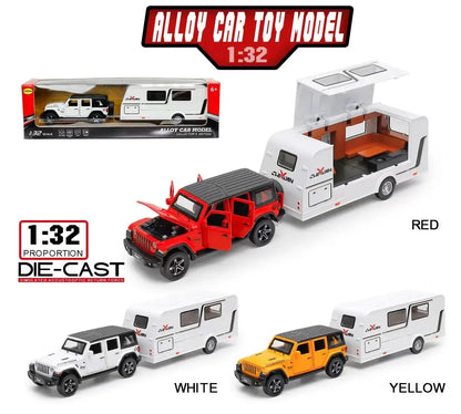Jeep Rubicon Trailer 1:24 Diecast Scale Model Car
