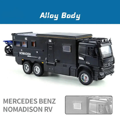 Mercedes-benz Nomadison Rv camper truck 1:18 Diecast Scale Model Car