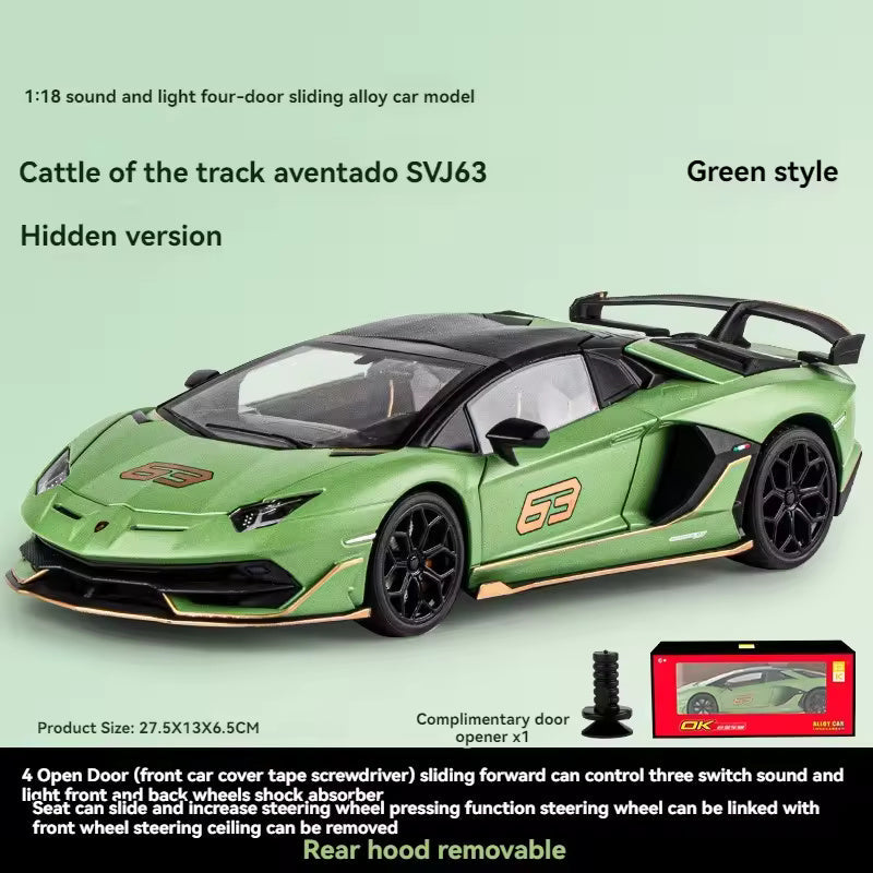 Lamborghini Svj-63 1:18 Diecast Scale Model Car