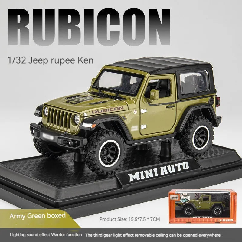Jeep Wrangler Rubicon Thar 1:18 Diecast Scale Model Car - Big Size