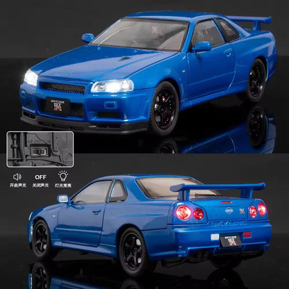 Nissan Skyline R34 GT-R 1:18 diecast scale model car