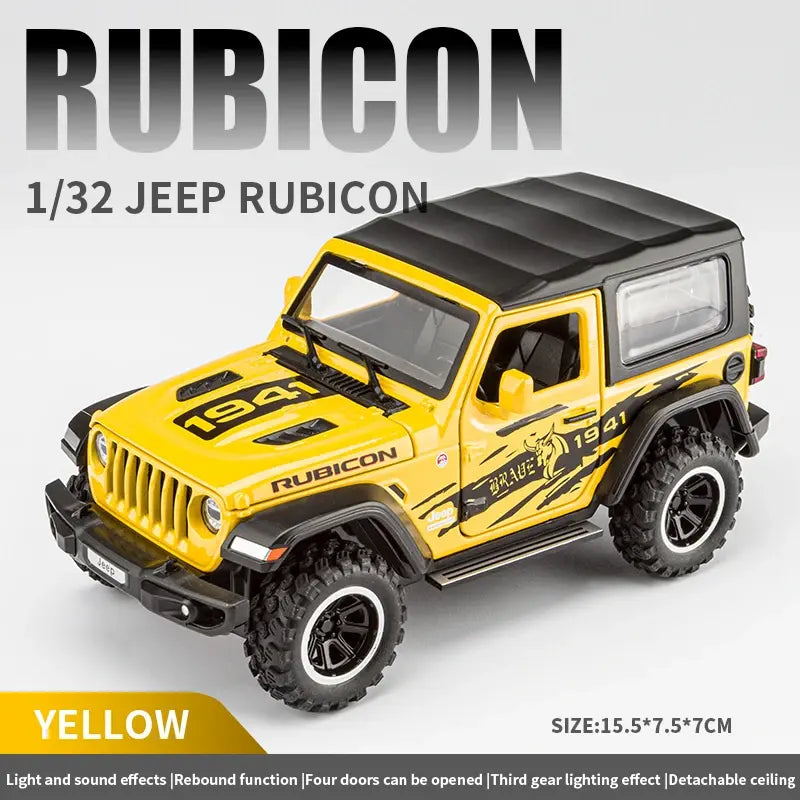 Jeep Wrangler Rubicon Thar 1:18 Diecast Scale Model Car - Big Size