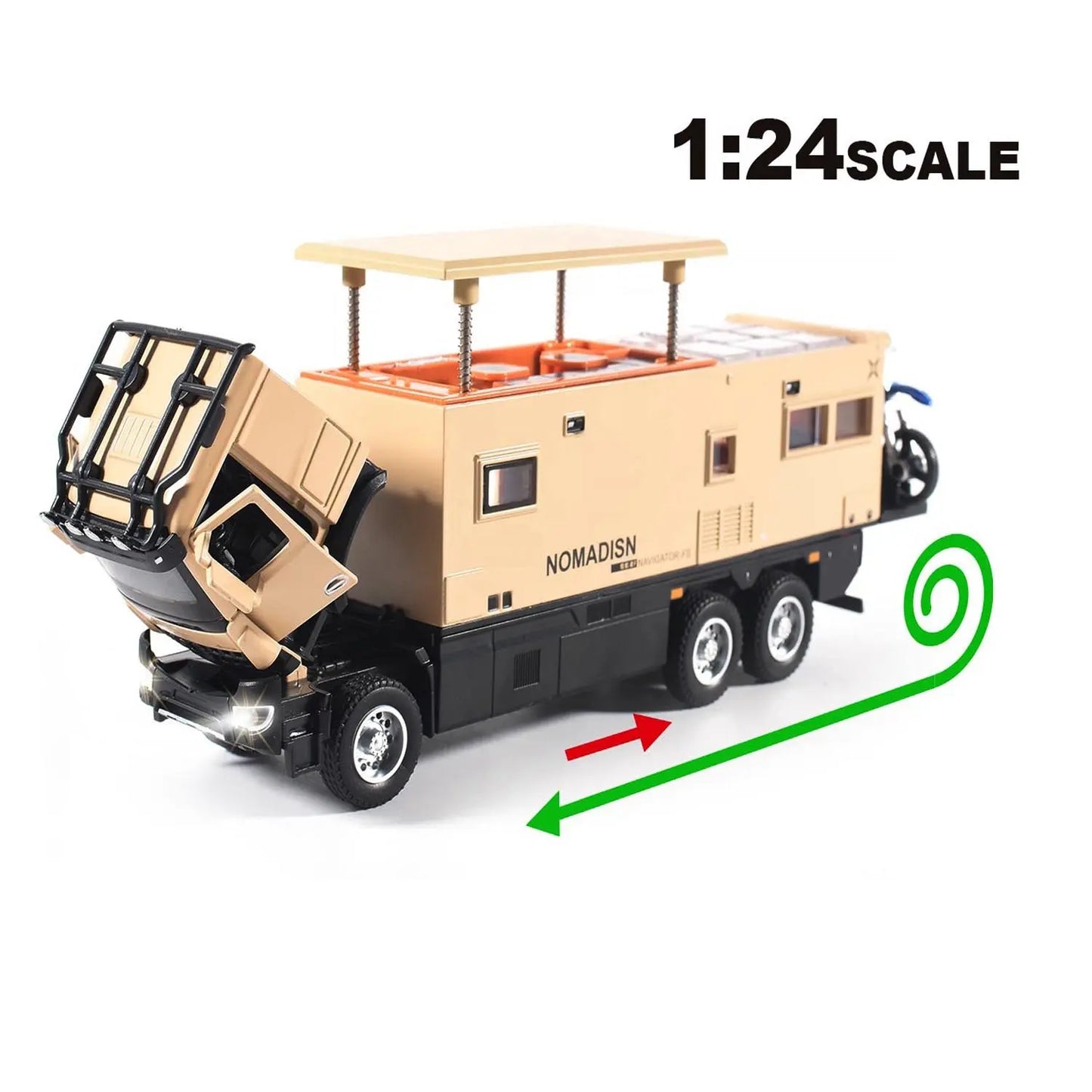 Mercedes-benz Nomadison Rv camper truck 1:18 Diecast Scale Model Car