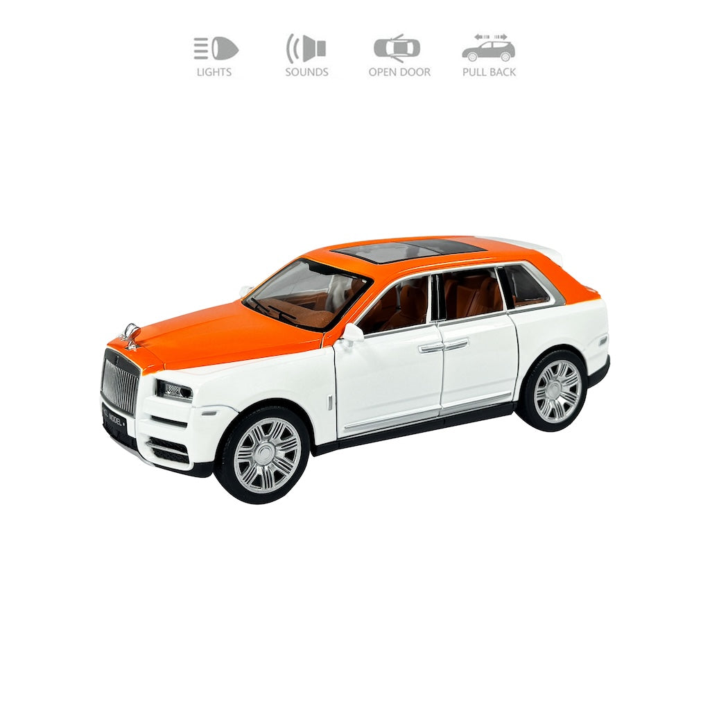Rolls Royce Cullinan Orange 1:18 Diecast Scale Model Car
