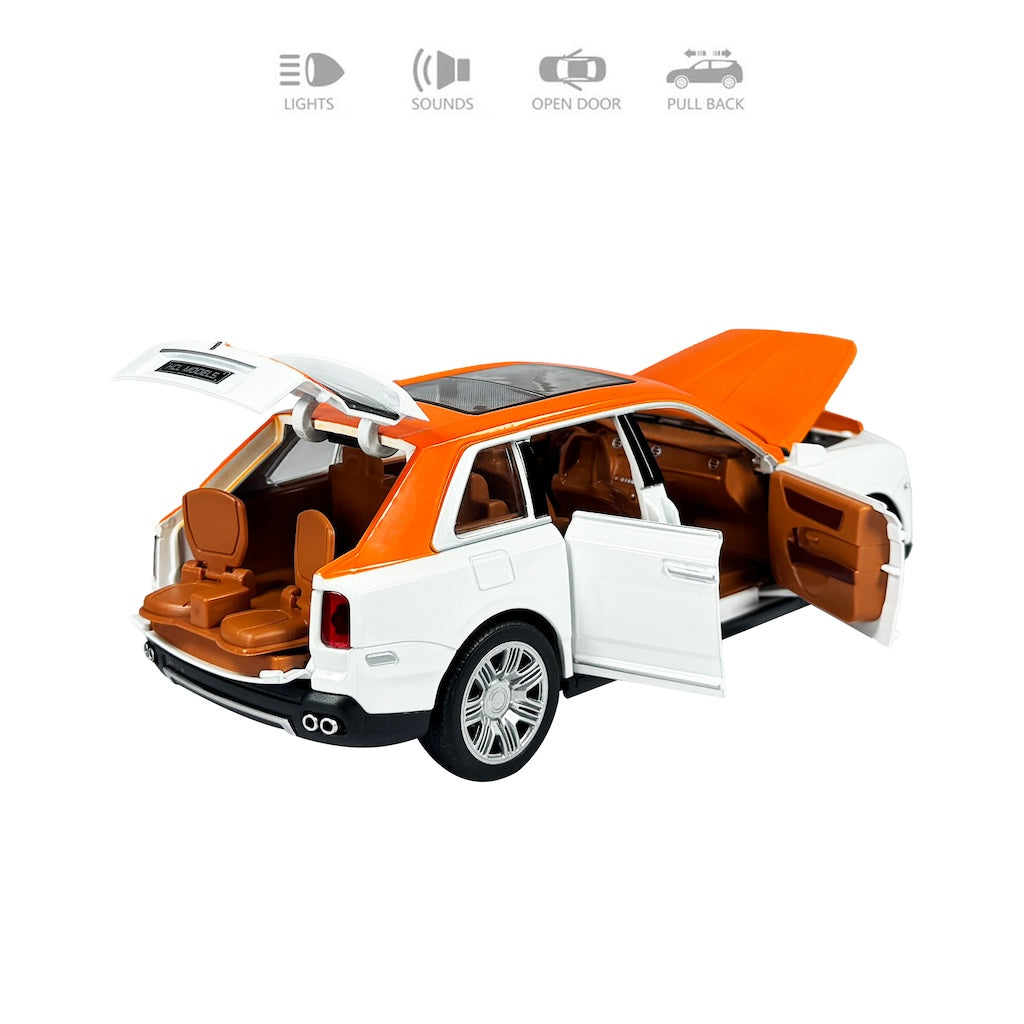 Rolls Royce Cullinan Orange 1:18 Diecast Scale Model Car