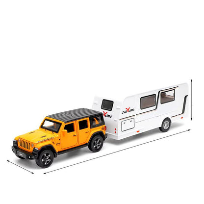 Jeep Rubicon Trailer 1:24 Diecast Scale Model Car