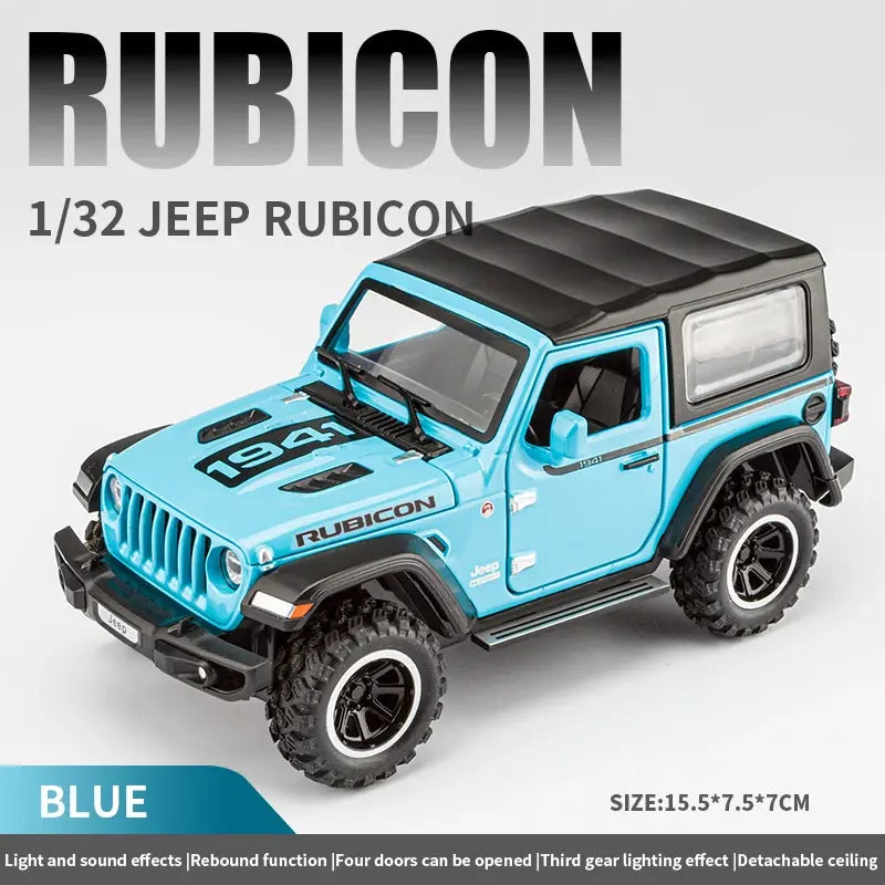 Jeep Wrangler Rubicon Thar 1:18 Diecast Scale Model Car - Big Size
