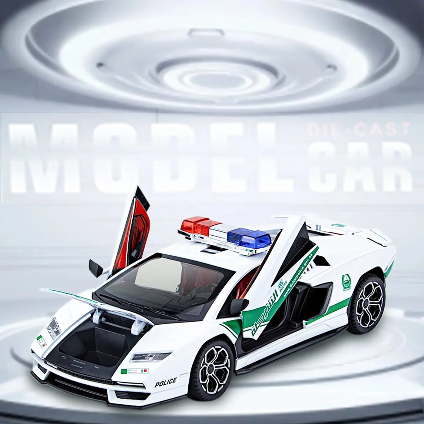 Lamborghini 800 Police 1:18 Diecast Scale Model Car