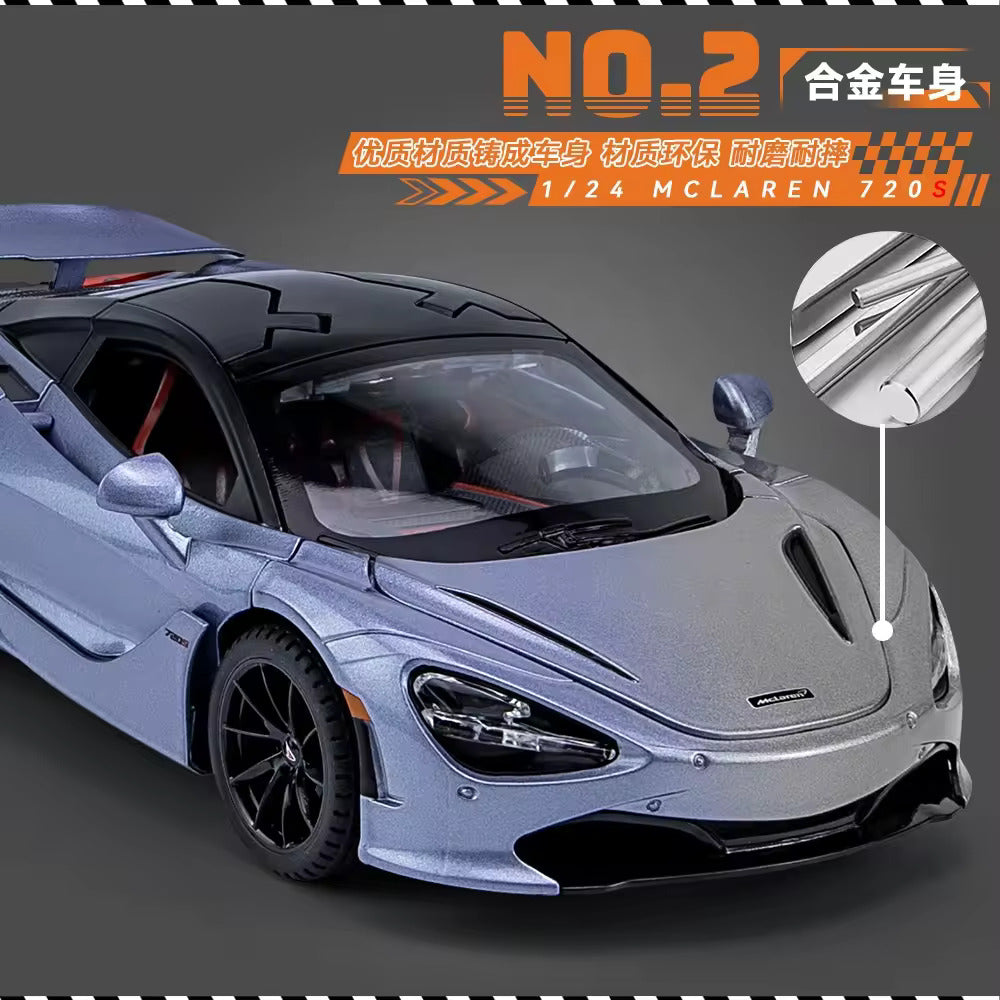 Mc Laren 720S sports car 1:24 Diecast Scale Model Car