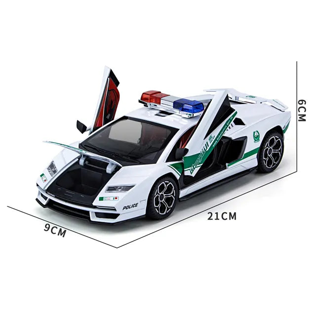 Lamborghini 800 Police 1:18 Diecast Scale Model Car
