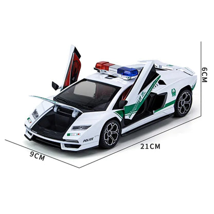 Lamborghini 800 Police 1:18 Diecast Scale Model Car