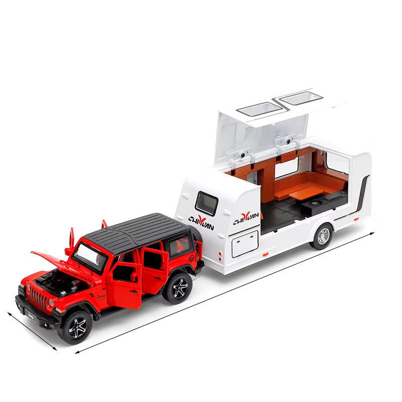 Jeep Rubicon Trailer 1:24 Diecast Scale Model Car