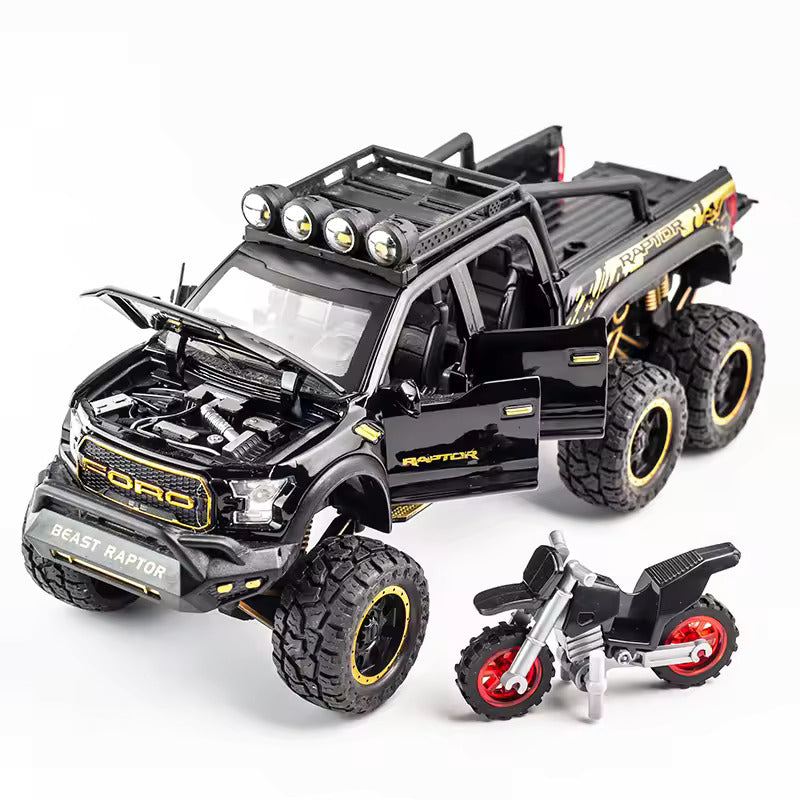 Ford F-150 Raptor 6X6 pickup truck 1:18 Diecast Scale Model