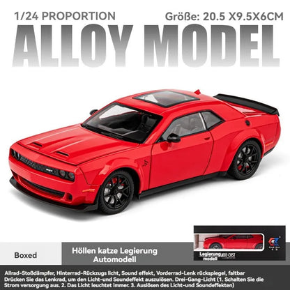 Dodge Challenger SRT Hellcat 1:18 Diecast Scale Model Car - Big Size