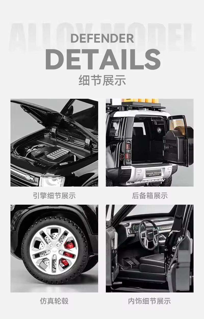 Land Rover Defender 110 1:18 Diecast Scale Model car - Big Size