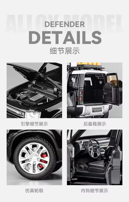 Land Rover Defender 110 1:18 Diecast Scale Model car - Big Size