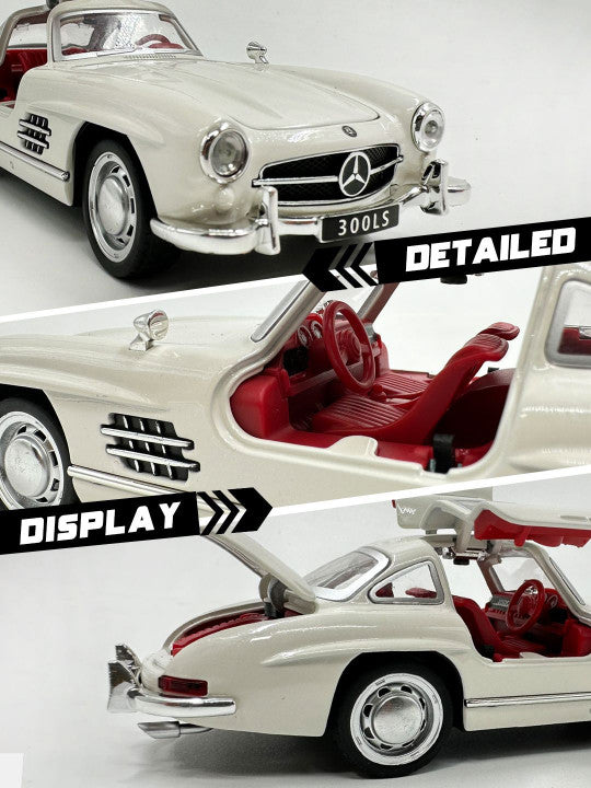 1954 Mercedes-Benz 300SL Vintage 1:18 Diecast Scale Model Car - Big Size