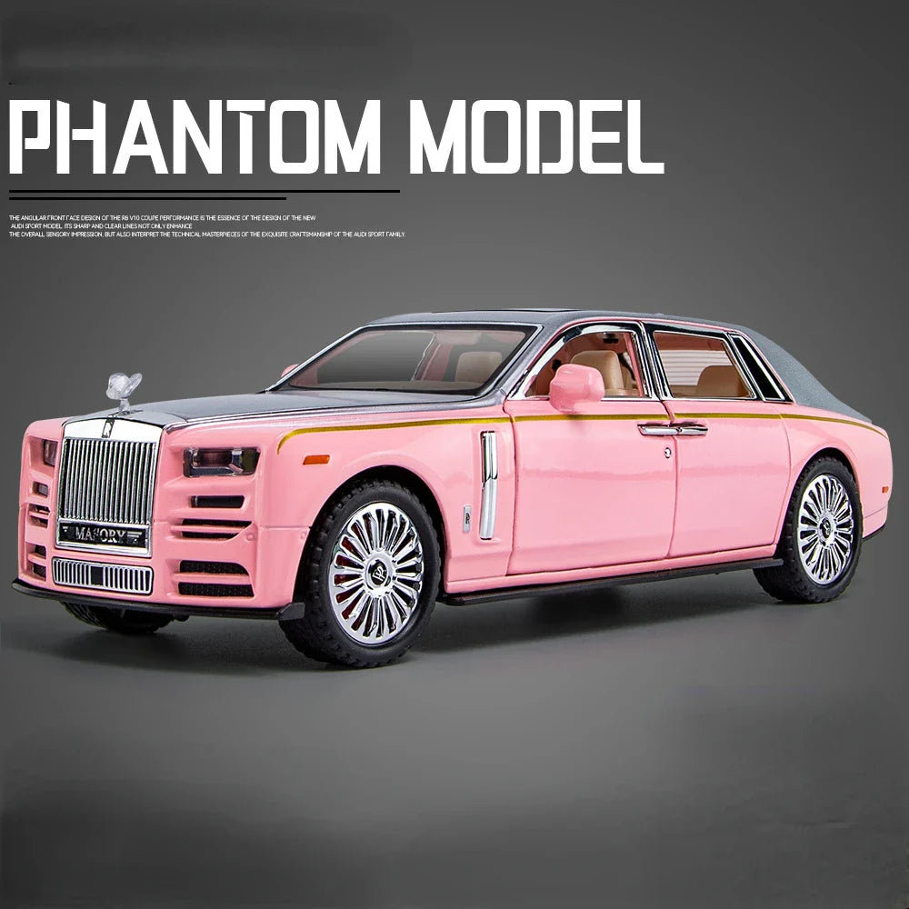 Rolls Royce Phantom Pink 1:24 Diecast Scale Model Car
