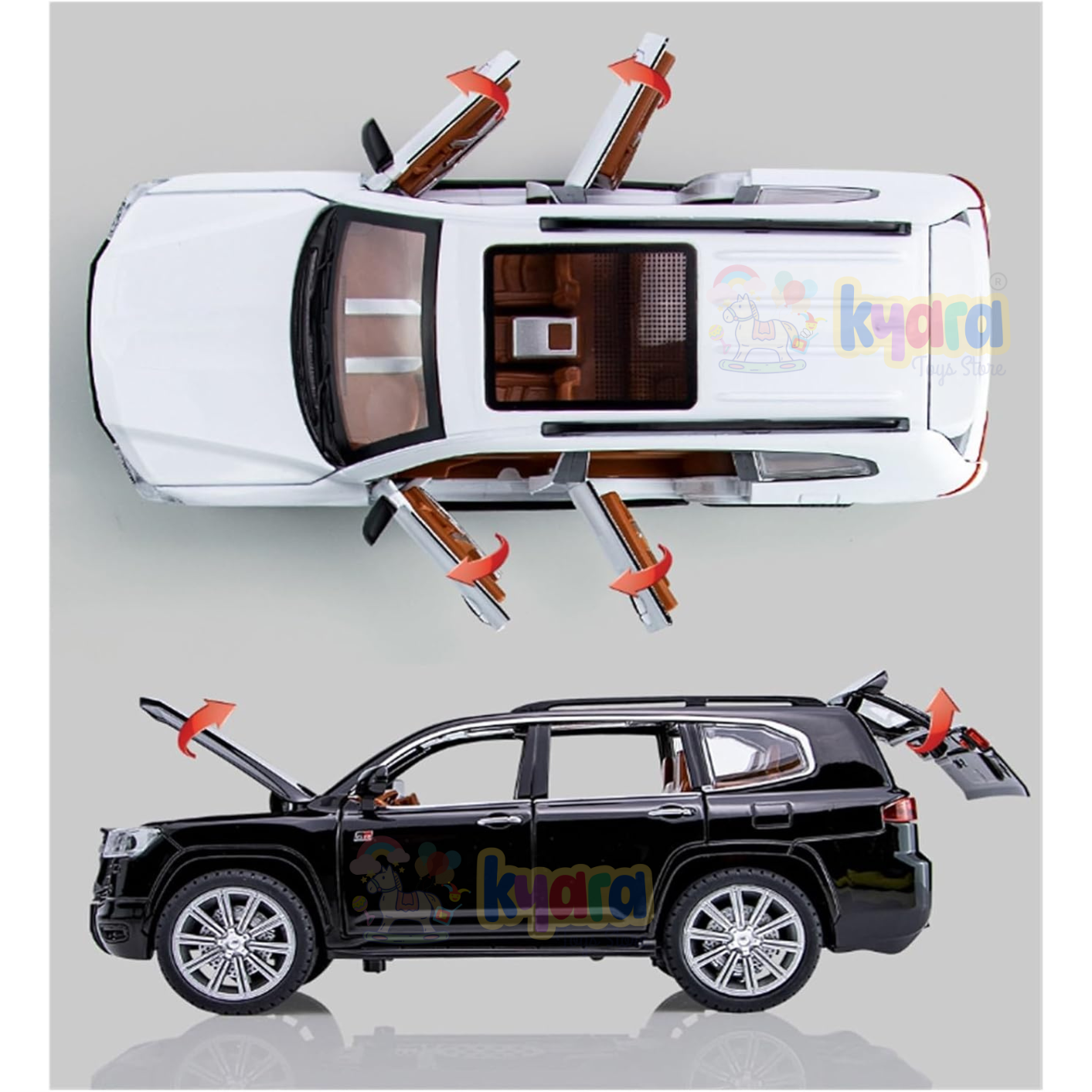 Toyota Land Cruiser GR Sport SUV 1:18 Diecast Scale Model Car