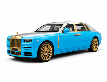 Rolls-royce Phantom White 1:18 Diecast Scale Model Car