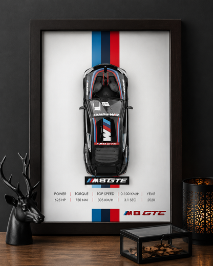 BMW M8 3D Diecast Car Frame