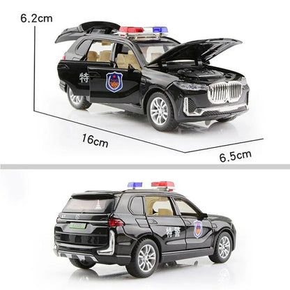 BMW X7 police vehicle 1:24 Diecast Scale Model Car