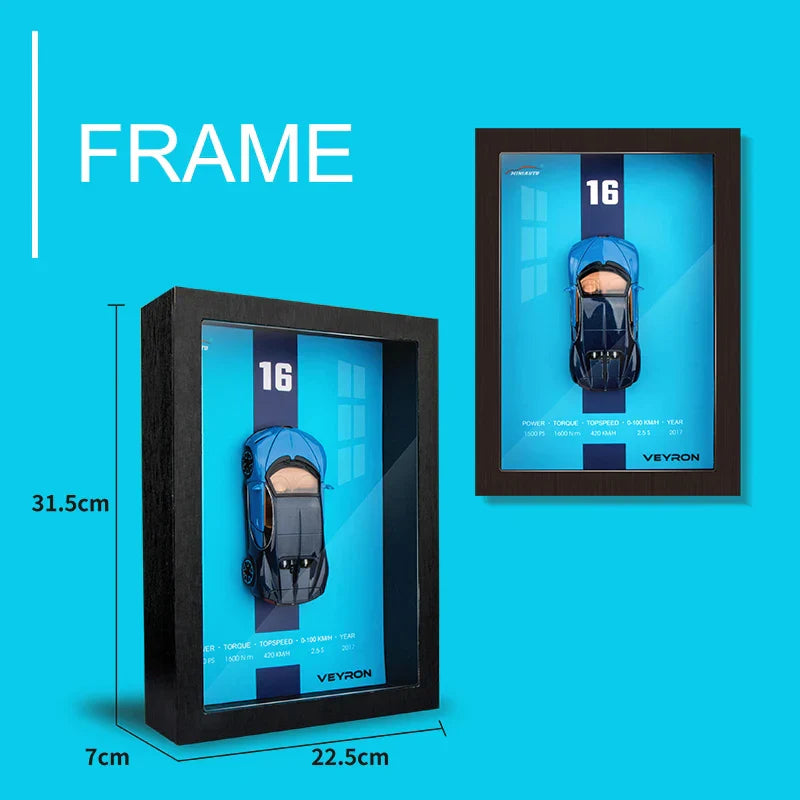 BUGATTI 3D Diecast Car Frame