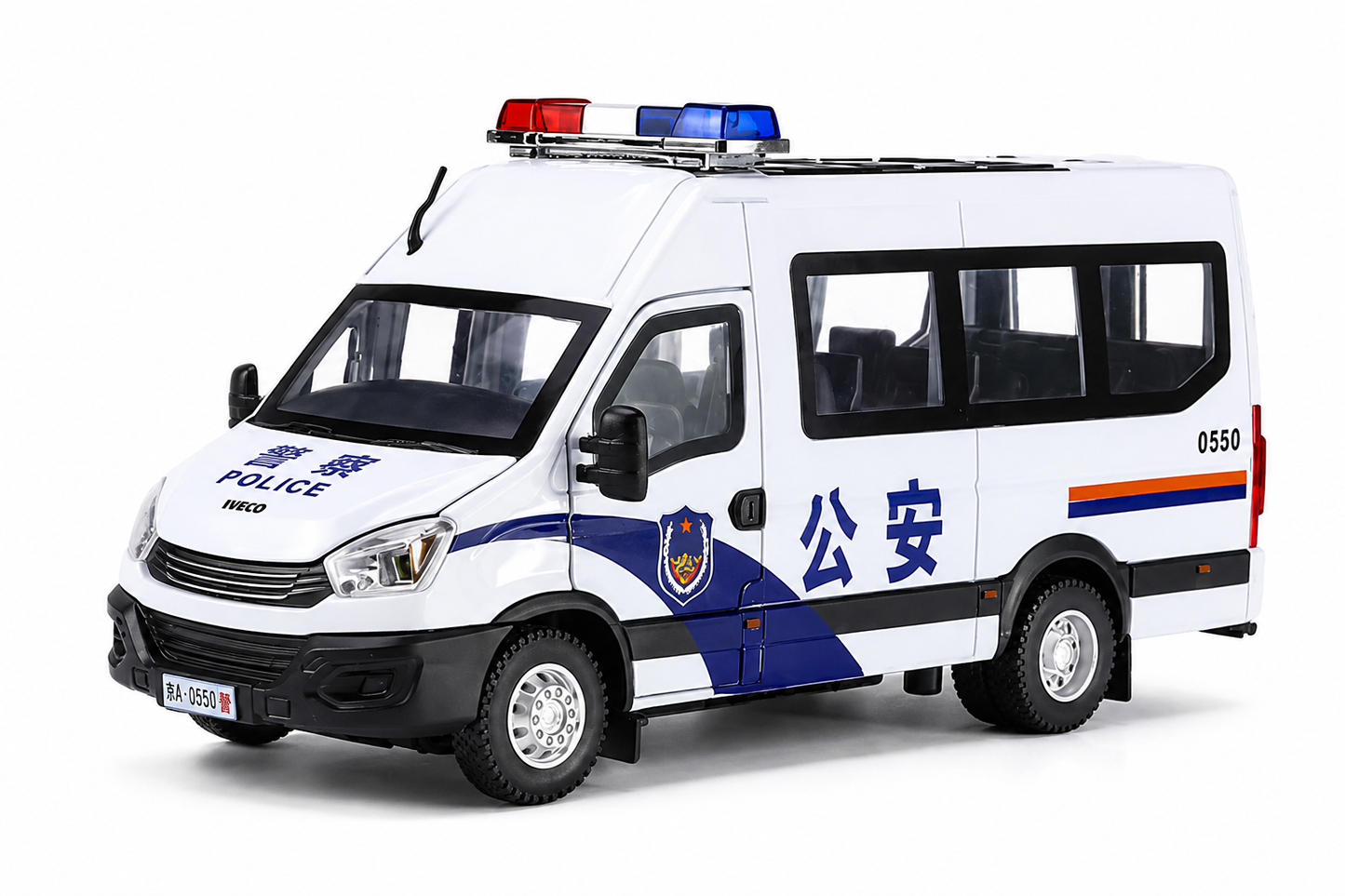 Iveco Police Van 1:18 Diecast Scale Model