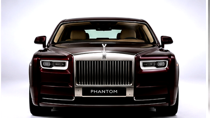 Rolls Royce Phantom Maroon 1:24 Diecast Scale Model Car