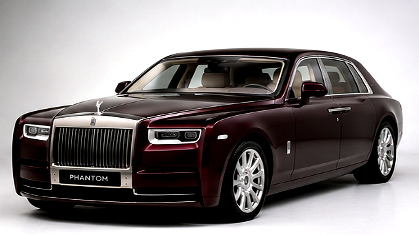 Rolls Royce Phantom Maroon 1:24 Diecast Scale Model Car