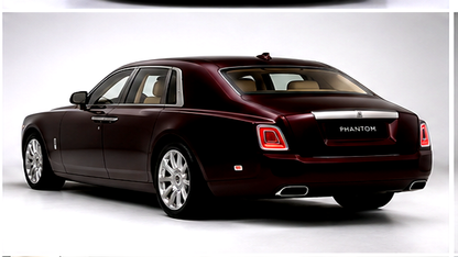 Rolls Royce Phantom Maroon 1:24 Diecast Scale Model Car